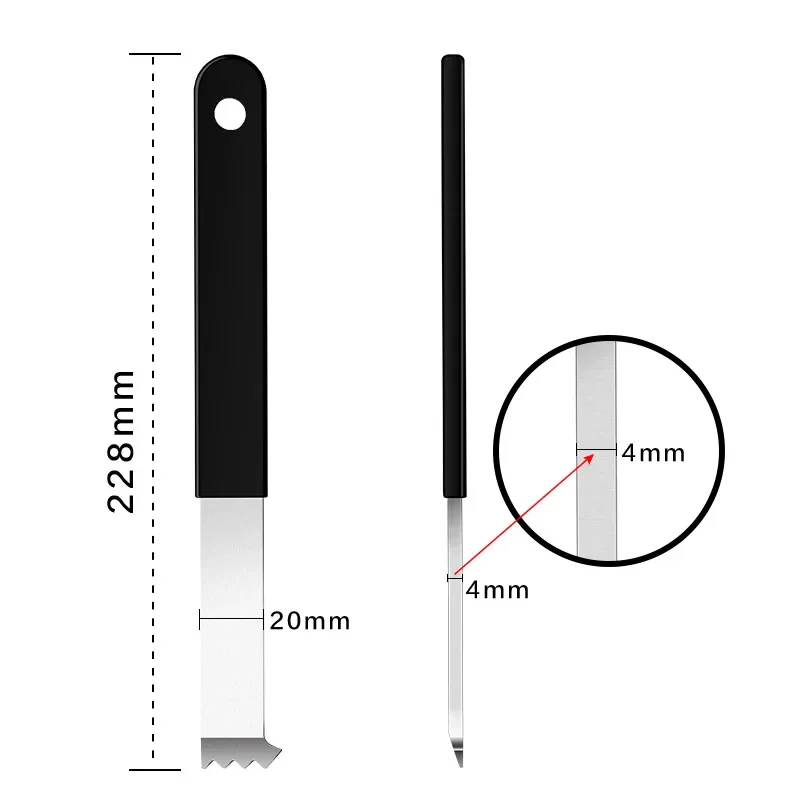for Paver Removal Tool Pry Brick Tool with Micro Toothed Joint Scraper for Garden Paving Brick Replacement