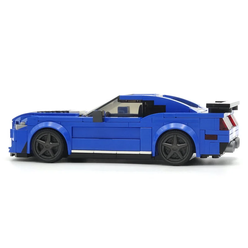 MOC Mustang Shelby GT500 Speed Champions Super Sports Cars Building Blocks Bricks Set Kids Toys Gifts For Boys And Girls