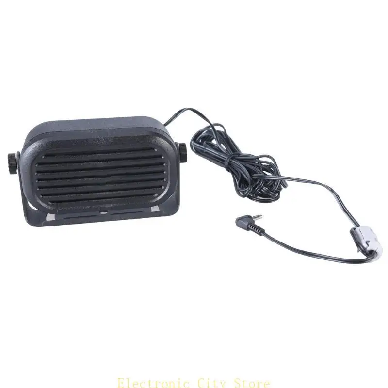 

Car Radio External Speaker Professional 3.5mm Plug Clear Sound Speaker for IC-2820H IC-F7000 IC-F8100 IC-F9510 HU8D
