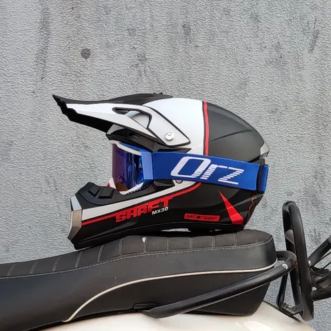 Offroad motorcykelhjälm cykel DH downhill helhjälm ATV all terräng strandcykelhjälm Capacite Cross Casco Motocross 6 best sales Rockstar Motocross - №6