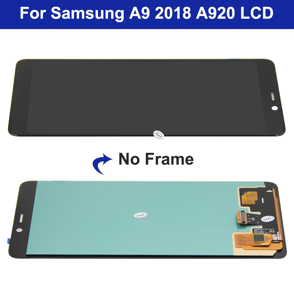 6.3\'\' For AMOLED Display For Samsung A9 2018 A920 A920F LCD Display Touch Screen Digitizer Assembly Replacement