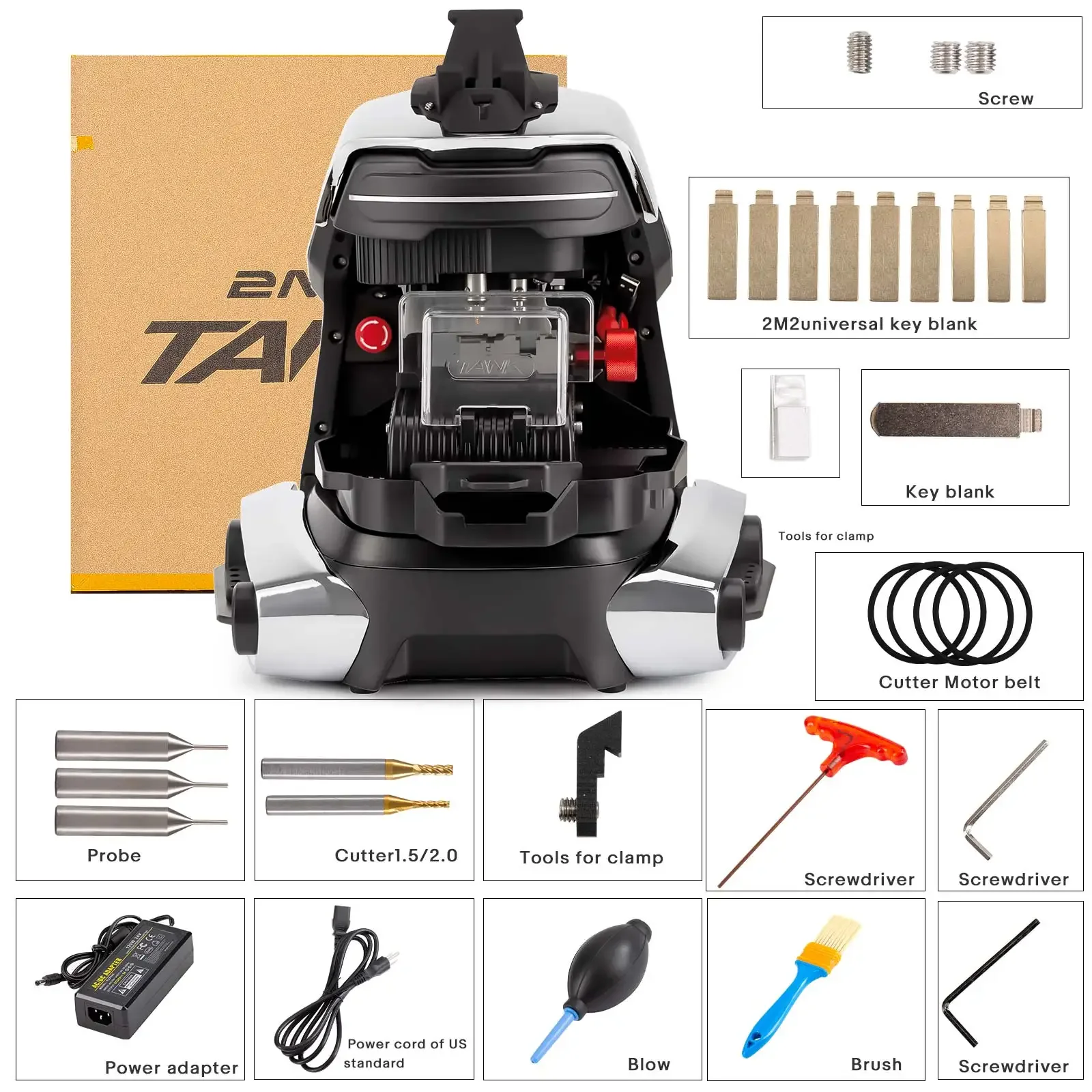 Dscancar 2M2 TANK 2 Pro TANK II Pro Code Reader With Battery CNC Key Cutter Machine For OLIVER Vehicles 1 Year Warranty
