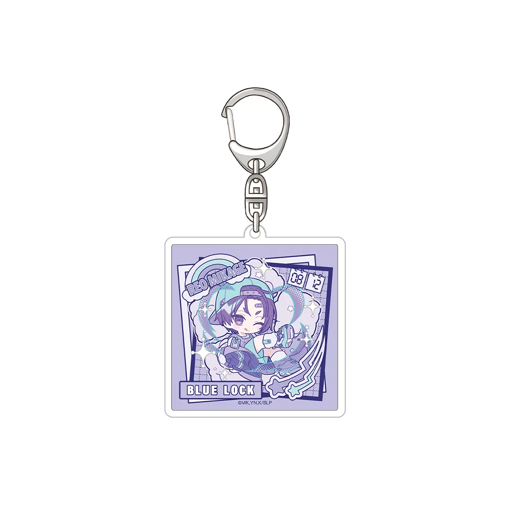 الأزرق قفل يويتشي Isagi رين إيتوشي سيشيرو ناجي هيوما شيجيري ريو ميكاجي يو هيوري الرسمية HD سلسلة مفاتيح مصنوعة من الأكريليك حقيبة قلادة الهدايا #6