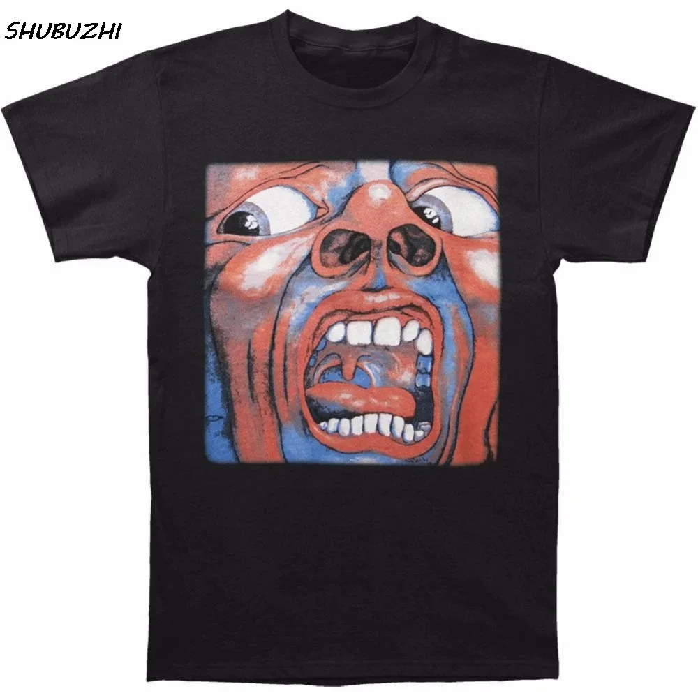 Summer Style Tops Work Shirts Novelty King Crimson Men\'s in The Court of The Crimson King T-shirt O-Neck Short-Sleeve Mens Tees