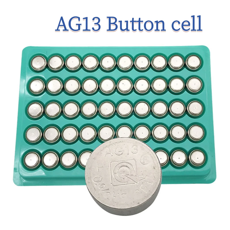 100/150/200PCS 1.5V AG13 G13 Lr44 Alkaline Button Battery LR1154 SR44 A76 357A 303 357 Lr 44 Coin Watch Calculator Toy Battery