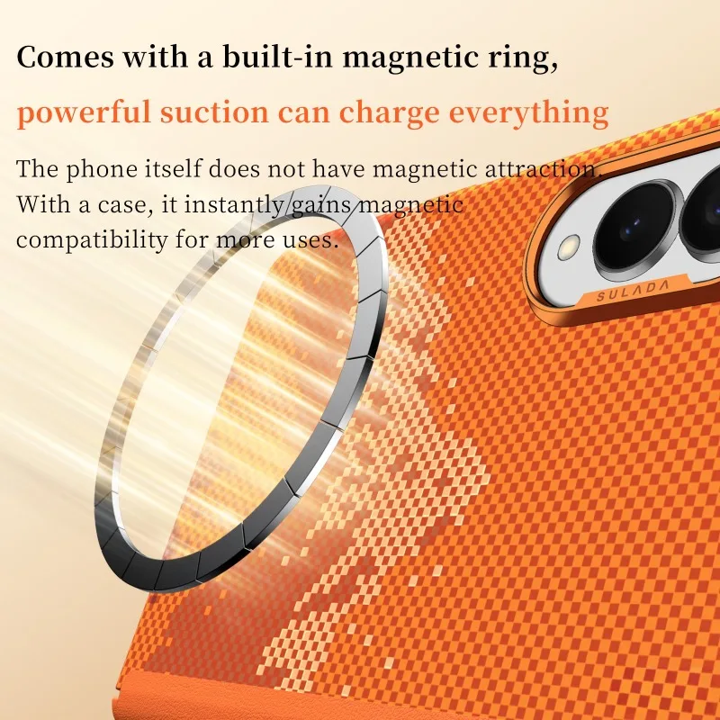 Etui Samsung Galaxy Z Fold 8 Wide z Magnetycznym Obrotowym Uchwytem, Matowe, Przyjemne w Dotyku PC, Ochronne Przed Wstrząsami, Kompatybilne z Magsafe Funda — zdjęcie produktu 3