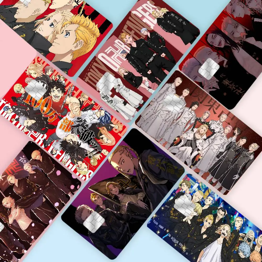 طوكيو R-Revengers الكرتون لعبة فيلم غطاء ملصق الحال بالنسبة لبطاقة الخصم الائتمانية الصغيرة الجانب الأمامي #1