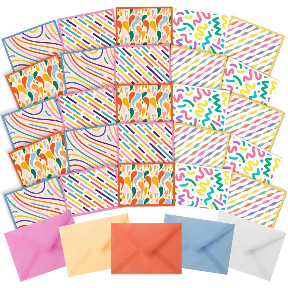 

Greeting Cards - Blank with Envelopes, 30 Pack, Cute Cards