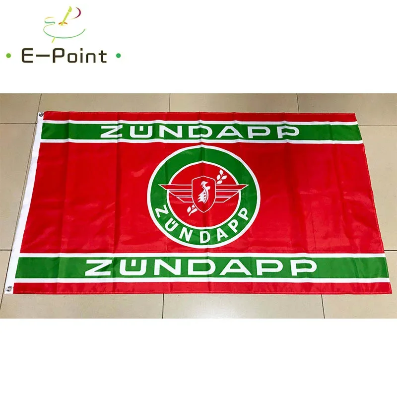 Zundapp Motor Car Flag 2*3ft (60*90cm) 3*5ft (90*150cm) Size Christmas Decorations for Home and Garden