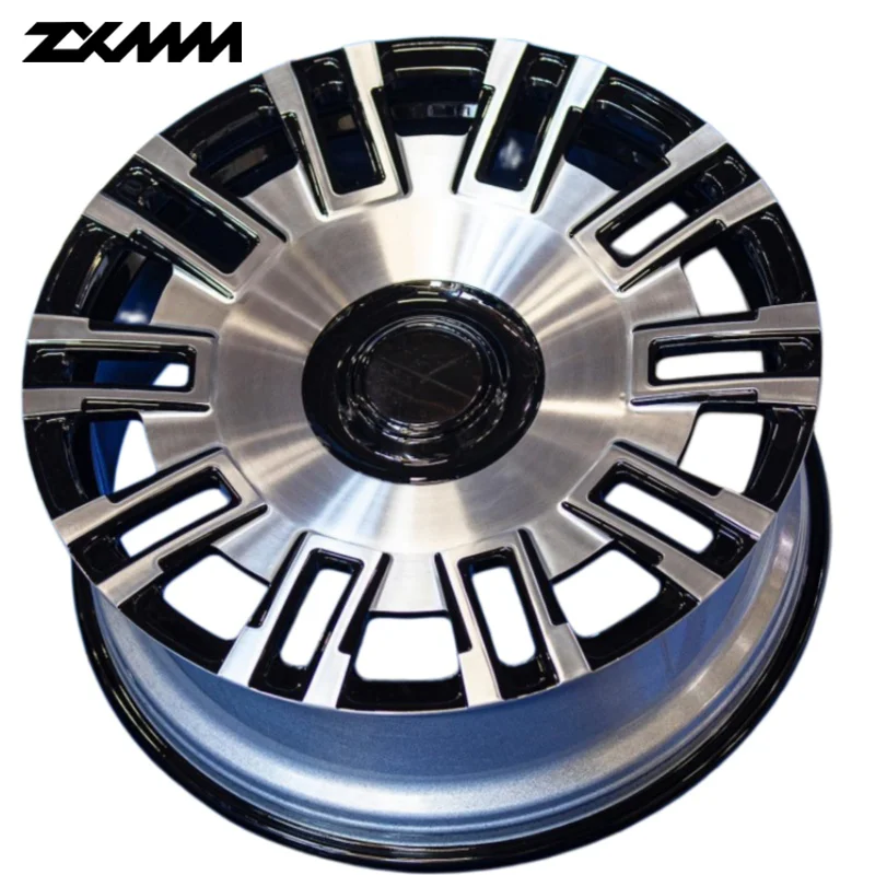 

ZXMM Custom Monoblock Forged Polished Wheels 18 19 20 21 22 23 24 Inch Alloy Rims 5x112 5x120 5x130 6x139.7 for Escalades