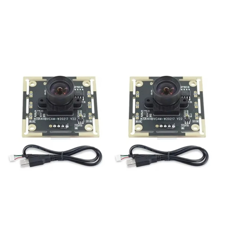 ABNM 2Pcs Camera Module 100 Degree OV9732 2M Cable 1280X720 30Fps , For DIY Autodarts.Io , USB Drive Free