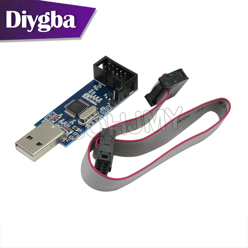 51 microcontroller download cable 51AVR USBasp downloader USB ISP programming burner without casing