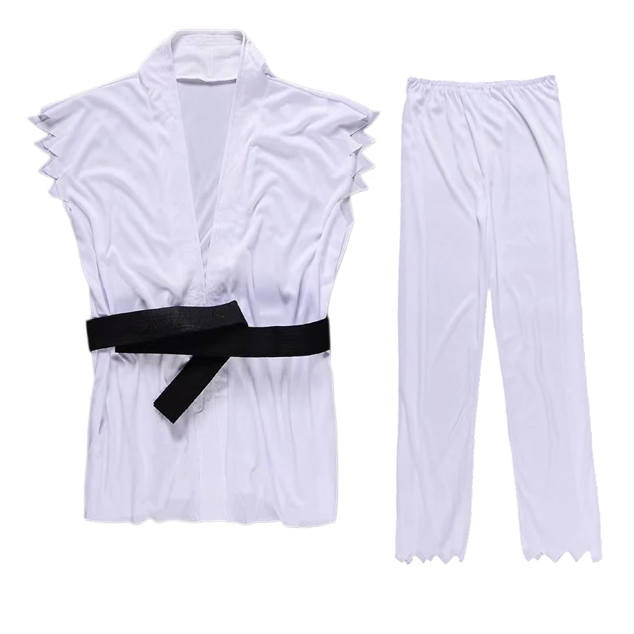 Anime Street Fighter Ken Masters Hoshi Ryu Cosplay Costume Adult Men Party Clothes Karate Uniform Carnival Halloween Outfit Suit view 3