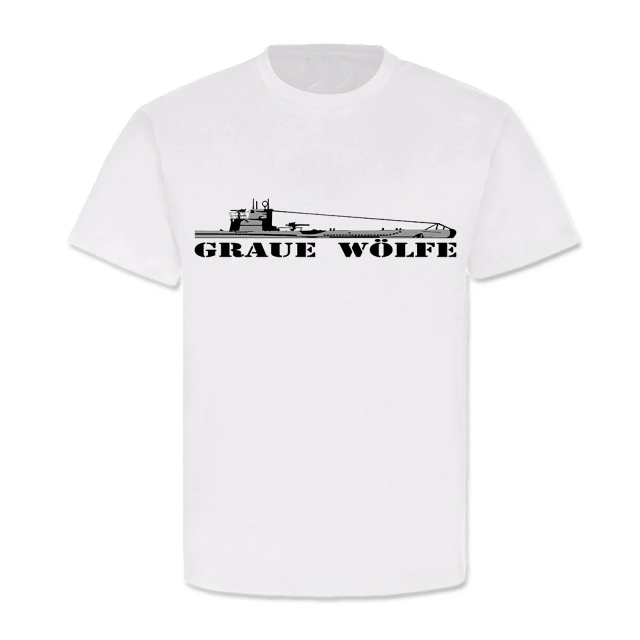 German Submarine Grey Wolves U-Boot Printed T-Shirt 100% Cotton O-Neck Summer Short Sleeve Casual Mens T-shirt Size S-3XL