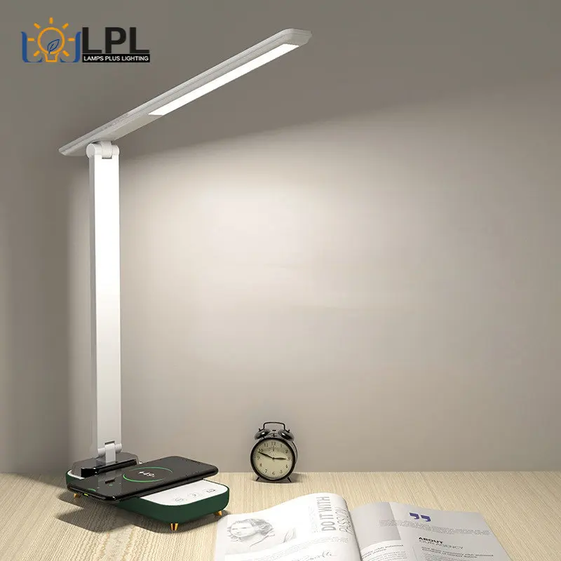 

Led Desk Lamp 3 Color Dimmable Touch Foldable Table Lamp Bedside Reading Desk Lamp Eye Protection Night Light USB Chargeable