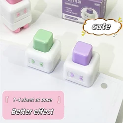 1 Hole Puncher Cute Portable Office School DIY Manual Paper Binder Punch Stationery Mini Paper Punch Binding Scrapbooking