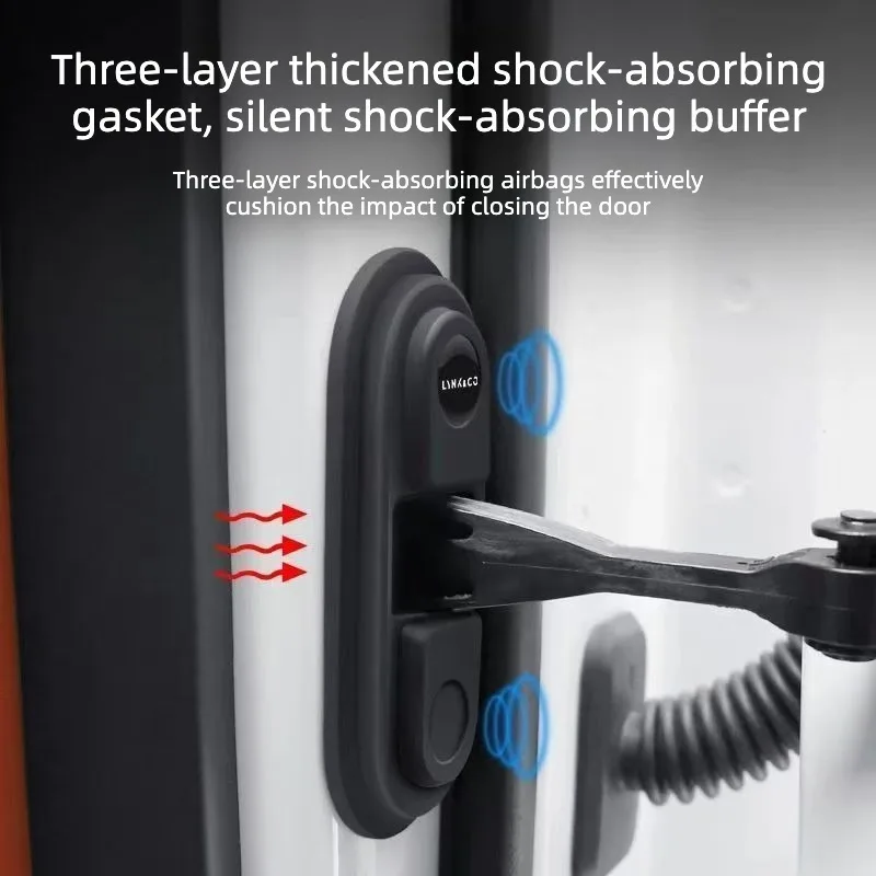 For Lynk & Co Complete Series Door Lock Buckle Limiter Protection Cover Shock Absorption Silicone Pad Modify Accessories