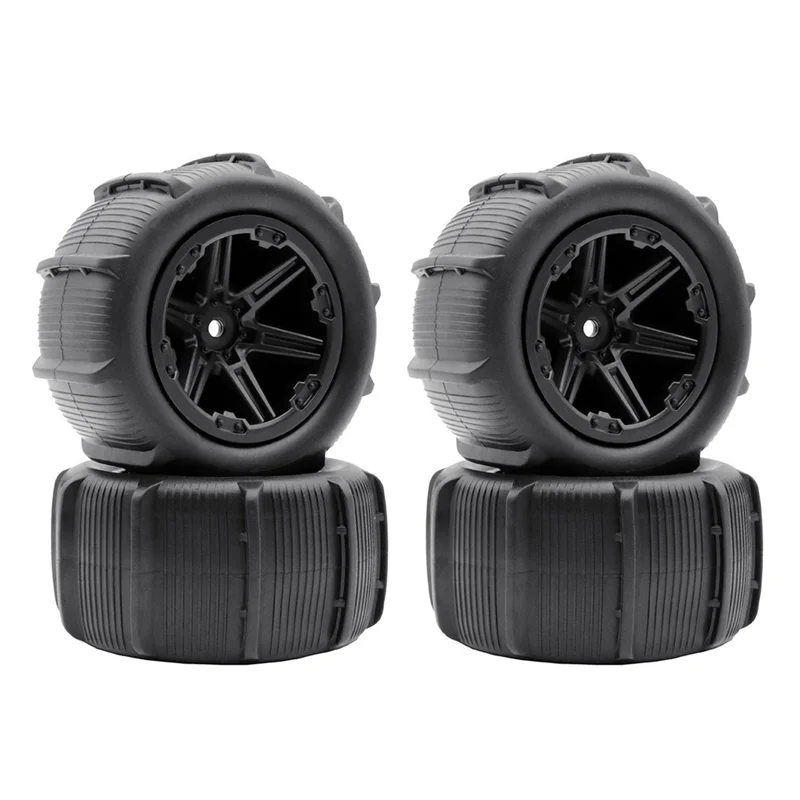 

N03R-Hyper Go 16210 1/14 1/16 RC Car Upgrade 85Mm 12Mm Hex Rubber Tires Wheel For MJX 14210 16210 SCY 16101/16102 16103 Pro
