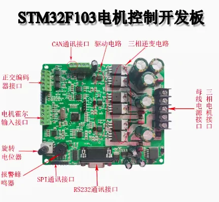 STM32 Permanent Magnet Synchronous Motor Control Brushless DC Motor Control BLDC PMSM Motor Closed Loop Control