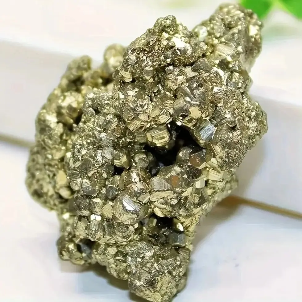 Big Rare Gold Pyrite Rough StoneMineral Pyrite Cluster , Natural Pyrite , Fool’s Gold , Specimen , Crystal Collectors’ Gem view 5