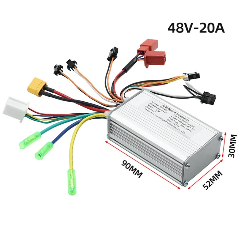 48V 20A Brushless Motor Controller+Color LCD Display Accelerator for Electric Scooter Electric Bike Accessories