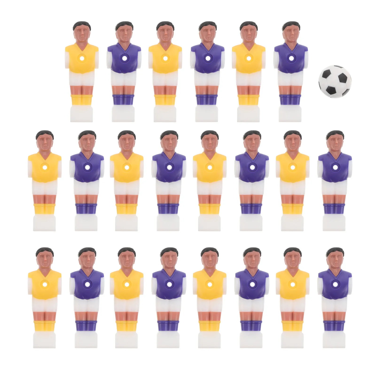 1 Set Tabletop Soccer Players Figures Miniature Football Player Figurines Resin Markers For Foosball Tables Replacement Party