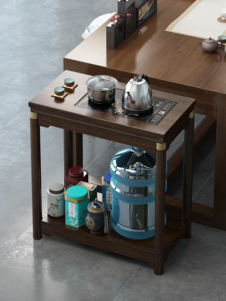 

Tea Table Mobile Small Tea Table Side Kettle Integrated Household Sofa Edge Tea Cabinet Side Table