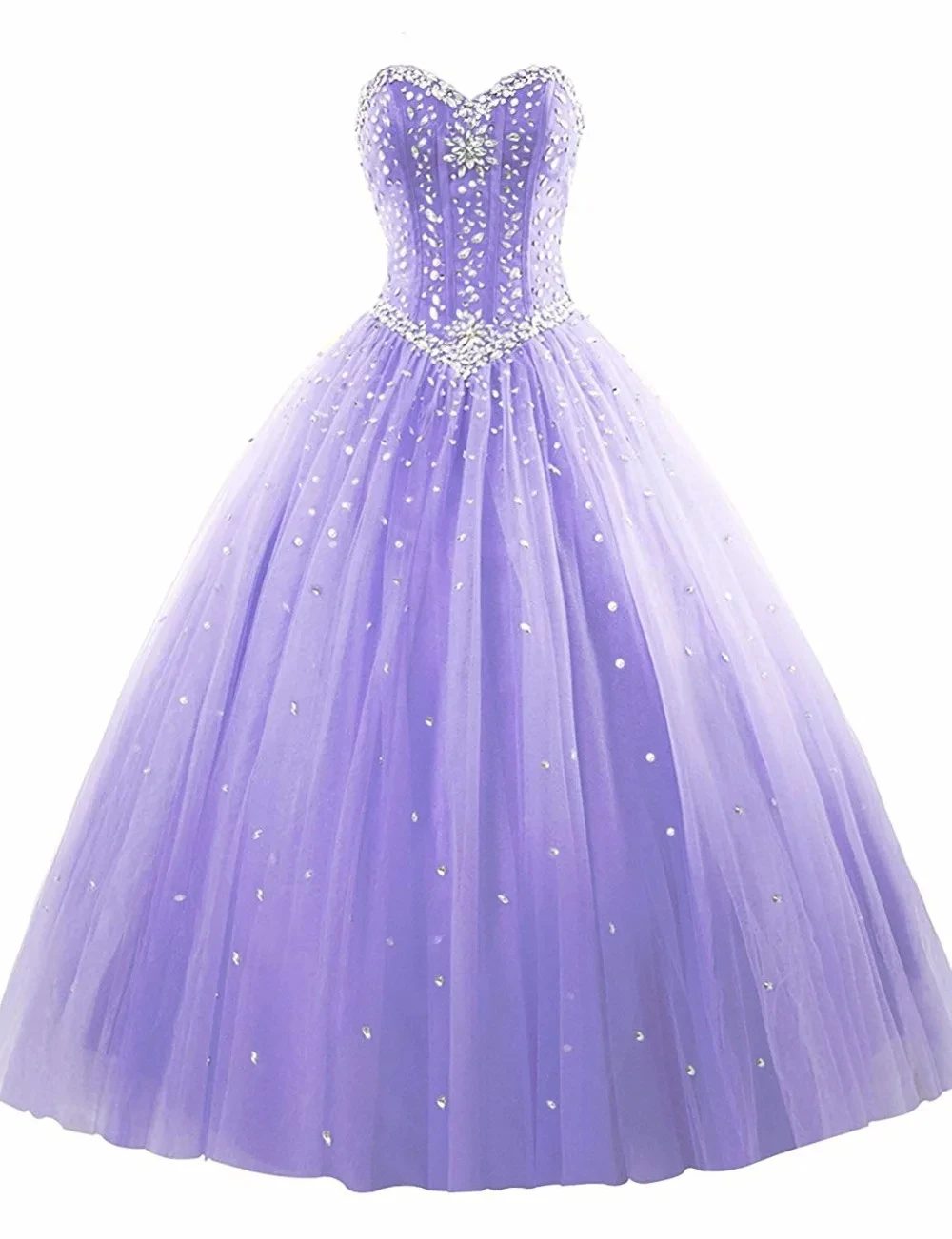 Frisado Lace Up Quinceanera Vestidos, Frisado Lace Up vestido de baile, Doce 16 Prom Party Gown, New Sweetheart, B2024-48