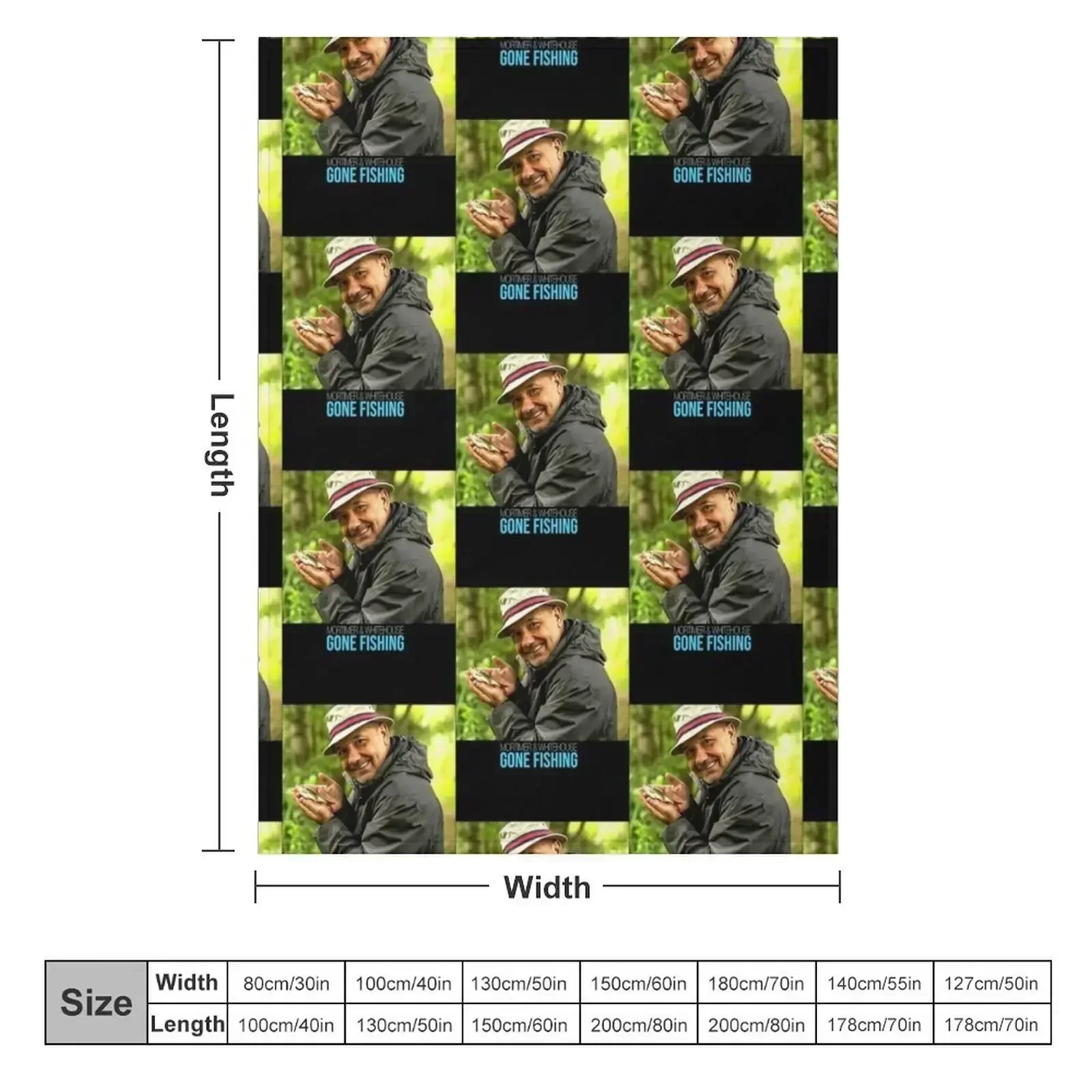 Bob Mortimer Parti à la pêche classique Throw Blanket couch cozy soft plush fuzzy picnic outdoor blanket