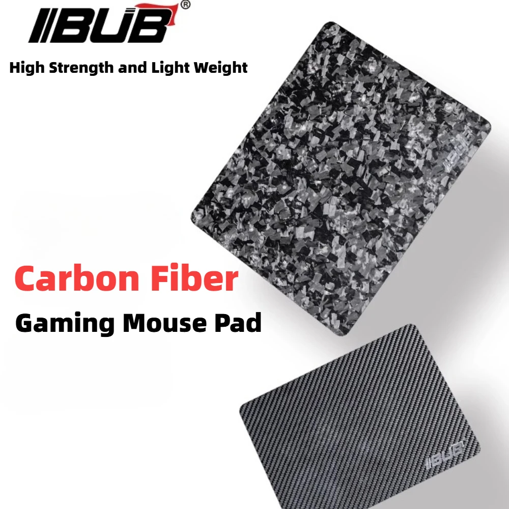 

Коврик для игровой мыши BUB из углеродного волокна, обновленный коврик с гладкой поверхностью и нескользящим дном, коврик для стола из сухого углерода, игровые аксессуары