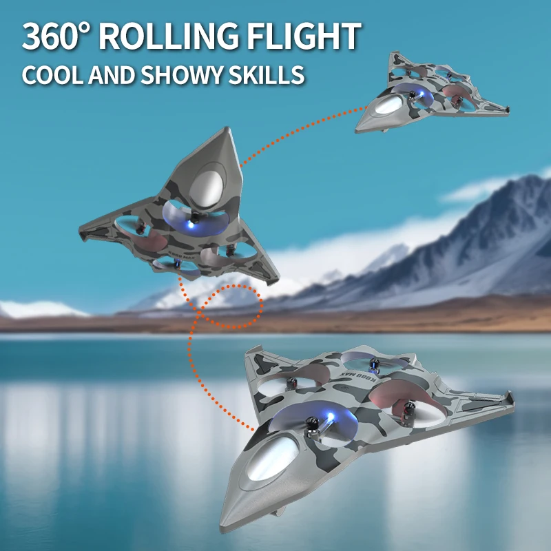 

Мини-дрон K800 с метательной летающей/360 ° Flip/Altitude Hold, радиоуправляемый самолет с дистанционным управлением 2,4G для начинающих, игрушка для трюков