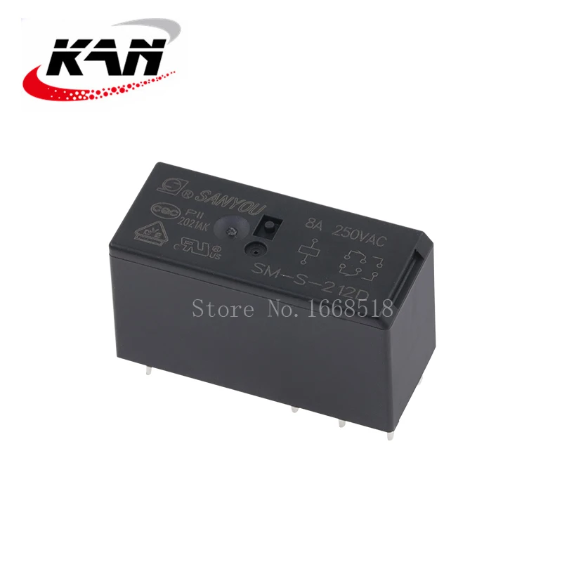 Imagem -02 - Relé Sm-s212d 12vdc 8a 250vac 8pin Original Novo 50 Pcs