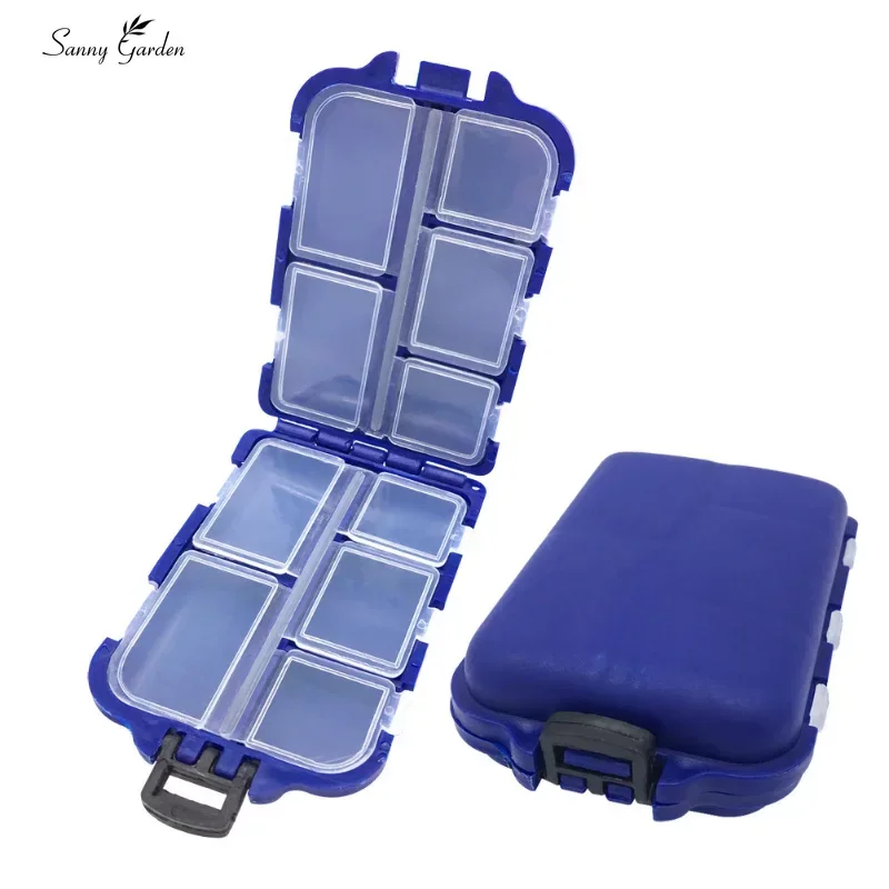 10 Grids Travel Medicine Holder Pill Box Weekly Pill Box 7 Days Foldable Tablet Storage Case Container Dispenser Organizer Tools