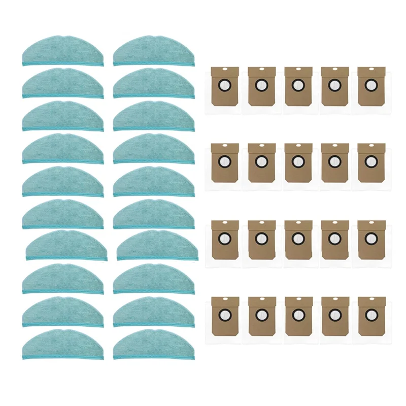 JDZD untuk Conga 8090 Ultra / 9090 AI Robot Vakum Pengganti Kantong Debu Bantalan Pel Aksesori Suku Cadang