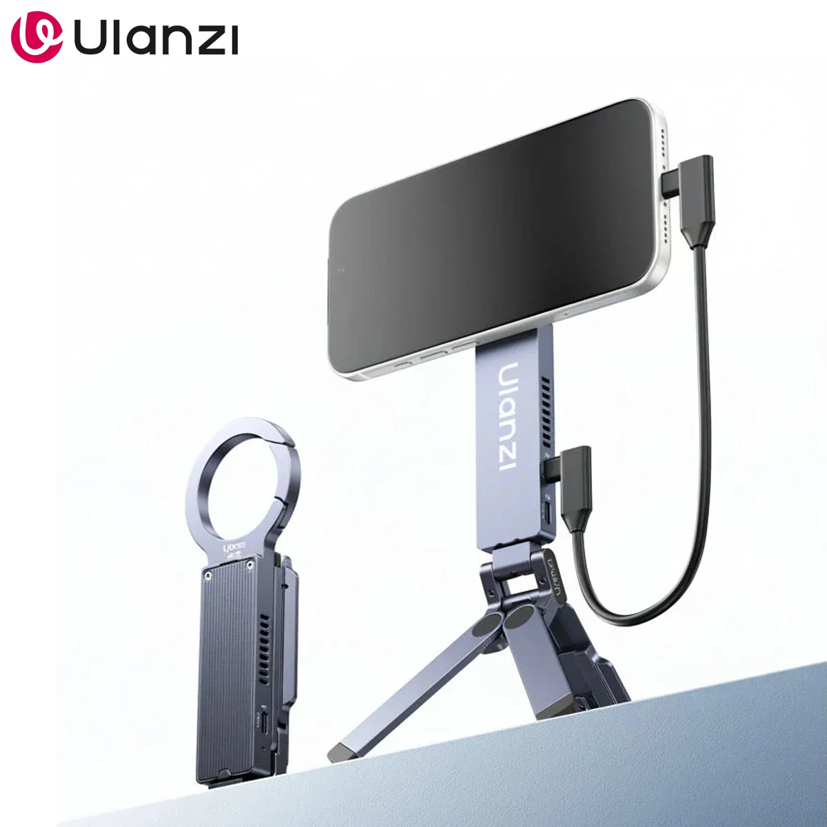 Ulanzi MA58 SSD-Gehäuse & MagLock Handy-Stativ 2-in-1 für iPhone 17 Reise-Vlog TikTok Live-Streaming Handy-Zubehör