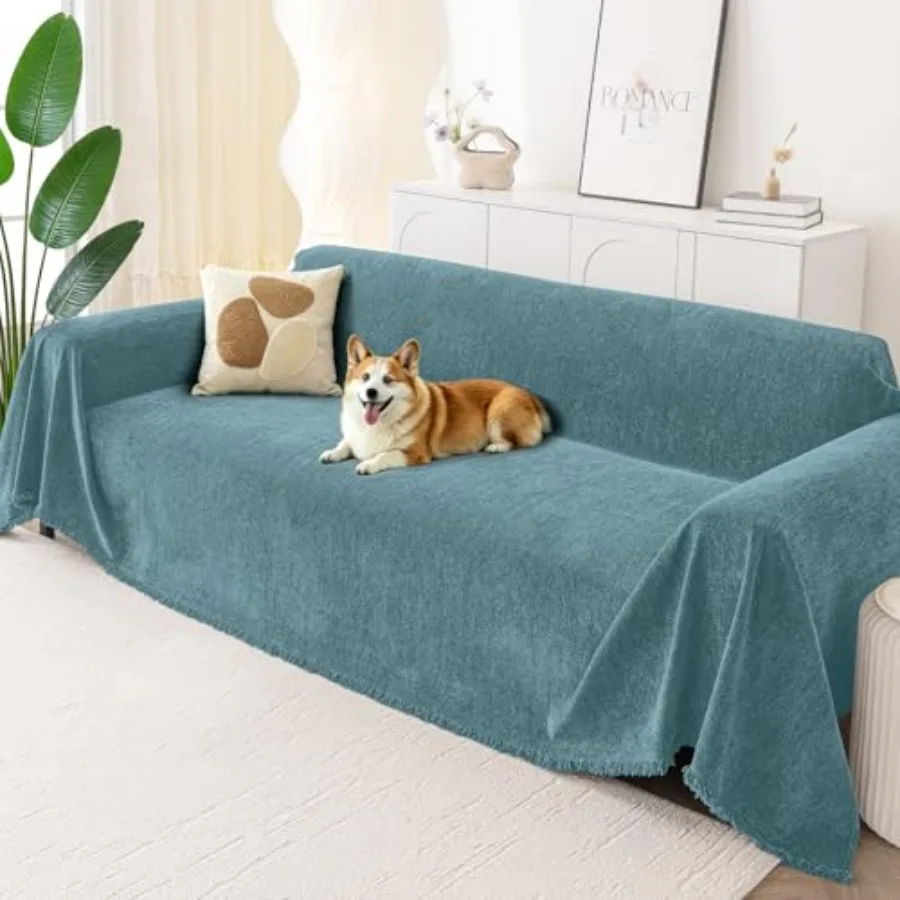 

Couch Cover for Dogs, Washable Chenille Sofa Covers for 3 Cushion Couch, Soft Sofa Slipcover for Pets, Thick Sectional Furnitur