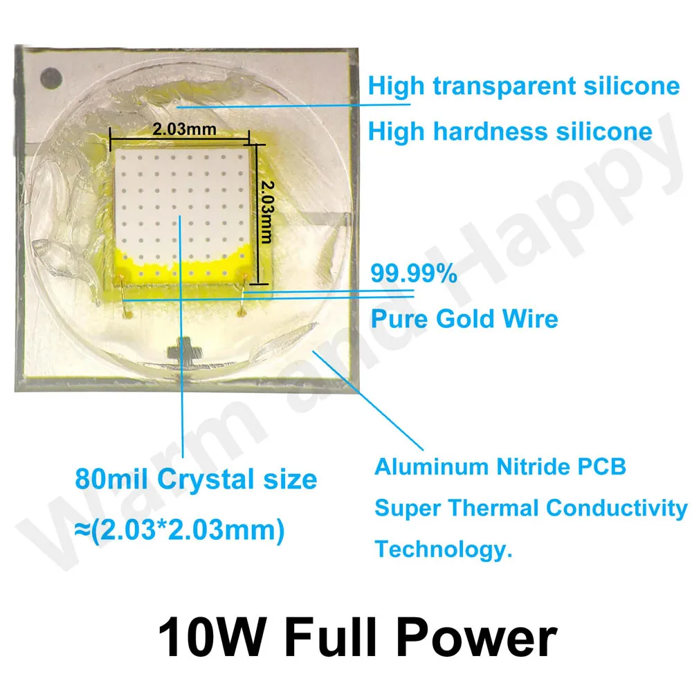 Imagem -04 - Lanternas Led de Alta Potência 3w 5w 10w 18w t6 Xml2 3v 3.5x3.5 mm 5x5 mm Xhp50 Led 3v Bicicleta Acessórios Farol Peças