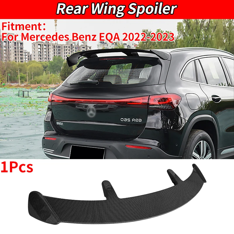 

For Mercedes Benz EQA 2022-2023 Glossy Black ABS Material Retrofits The Car's Rear Trunk Rroof Spoiler Wing Exterior Accessories