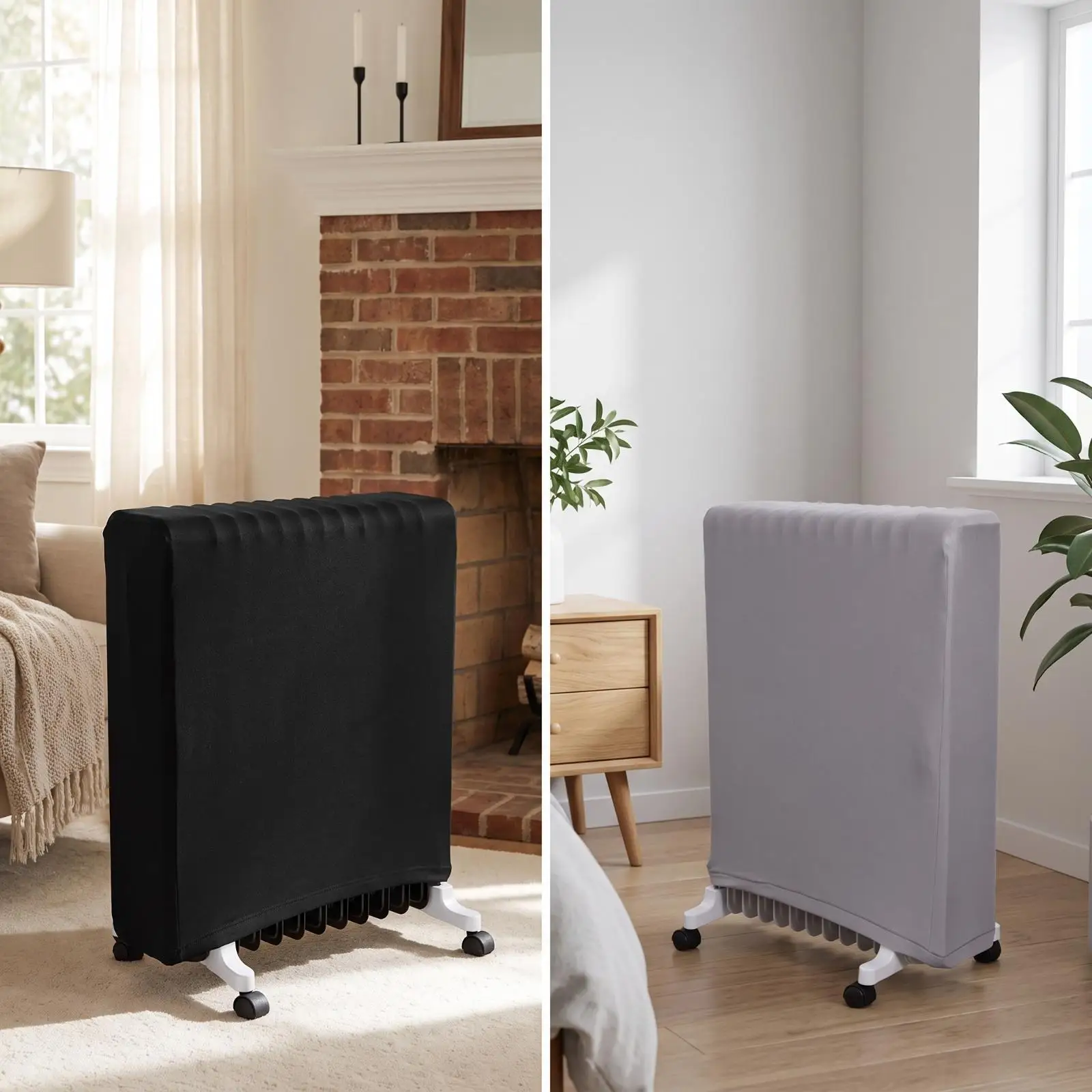 Oil-Based Radiator Dust Cover | Milk-Silk material, Full Coverage, oil-based Radiator Cover, for Home