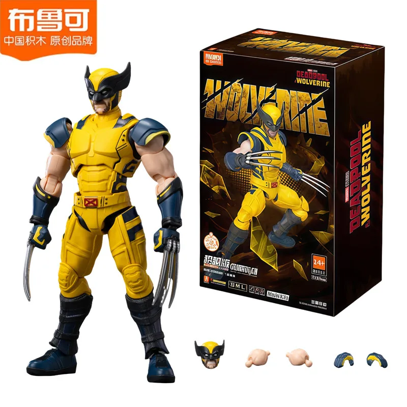 

Строительные блоки «Дэдпул и Росомаха» Блоки «Люди Икс Росомаха», фигурки героев, модель для сращивания, коллекционные игрушки