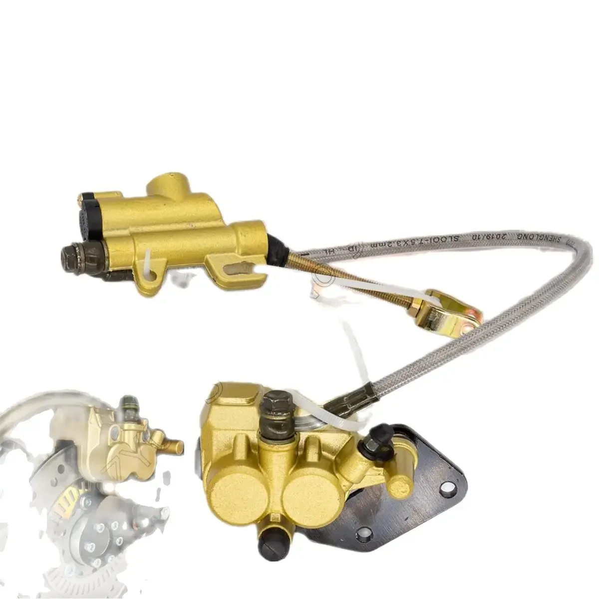 Rear Disc Brake Assembly Caliper Cylinder For Dirt Pit Bike ATV Gokart 110cc 125cc 150 Scooters Off-Road Motorcycle Brake Pump