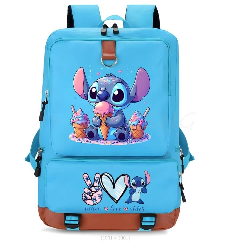 Mochila De Lilo Stitch para niño y niña, morral Escolar para adolescentes, morral de viaje de Disney