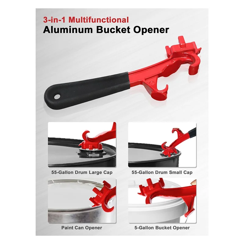 

BAAR-Paint Cans & Pails Aluminum Drum Lid Remover Multi-Function Tool For Industrial & Home Use