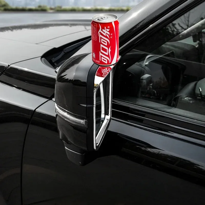 For Haval H9 MK2 2024-2026 ABS Silver Car Rearview Mirror Visor Rain Shield Frame Cover Trim Exterior Car Accessories