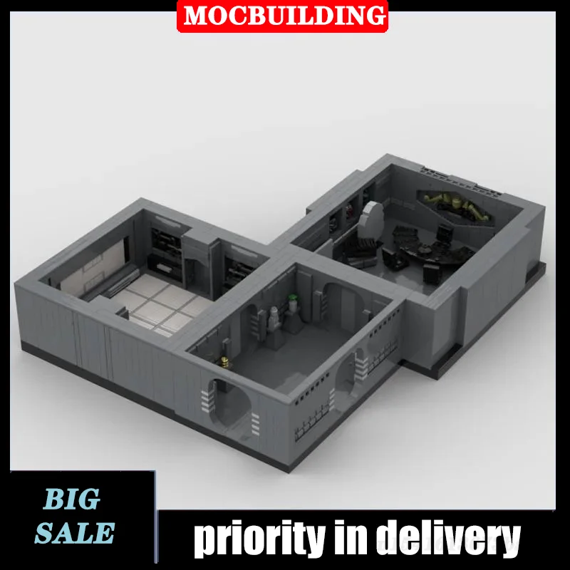 MOC Space Wars Office Model Building Block Assembly Quarters Room Building Collection Toy Gifts