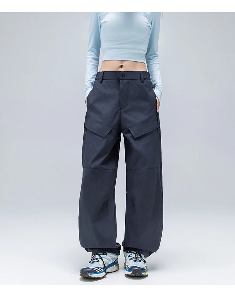 Outdoor Teflon Wasserdichte Cargohose - Unisex Amerikanischer Workwear-Stil Gerade Passform Wanderhose für den Herbst – Detail 15