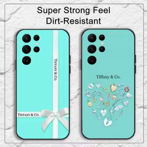 Fashion T-Tiffany-y Blue Phone Case For Samsung S Series S20 S21 S22 S23 S24 FE Plus Ultra TPU Soft To Skin-friendly Case