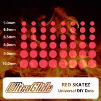 48 unidades/paquete Patines de ratón Ultraglide universales DIY con puntos redondos pequeños, versión ICE, para control de freno, velocidad y silencio, PTFE