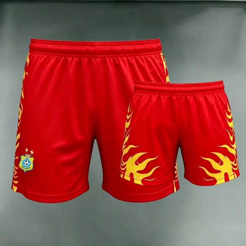 

DR Congo National Team Football Shorts Men's Breathable Quick Dry Soccer Training Shorts DR Congo Sports Running Shorts for Fans