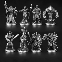 Metal Soldier Series Checkers Model Toys Board Game Chess Pieces Decoration Craft Desktop Miniature Accessories Action Figures